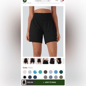 HALARA Women's Athletic Black Shorts